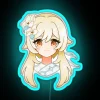 Genshin Impact-inspired neon wall decoration for travelers and gamers