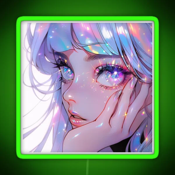 Luminous Pastel Fantasy Anime Girl RGB Neon Sign