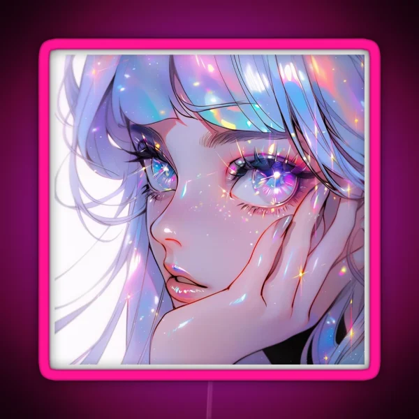Luminous Pastel Fantasy Anime Girl RGB Neon Sign