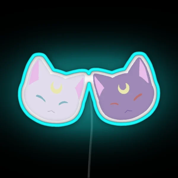 Luna And Artemis RGB Neon Sign