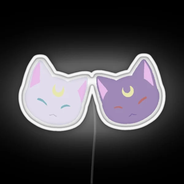 Luna And Artemis RGB Neon Sign