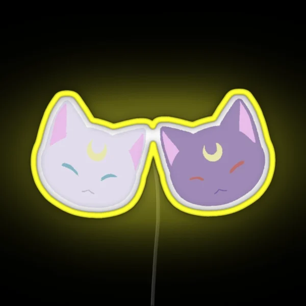 Luna And Artemis RGB Neon Sign