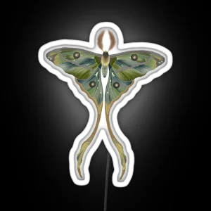 Luna Moth RGB Neon Sign