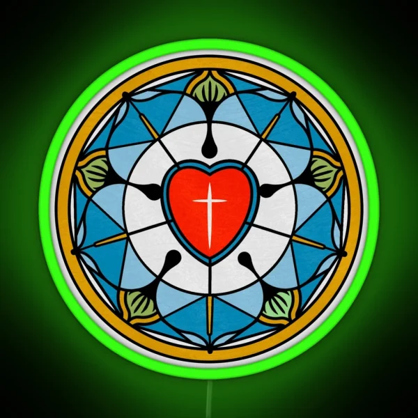 Luther S Rose RGB Neon Sign
