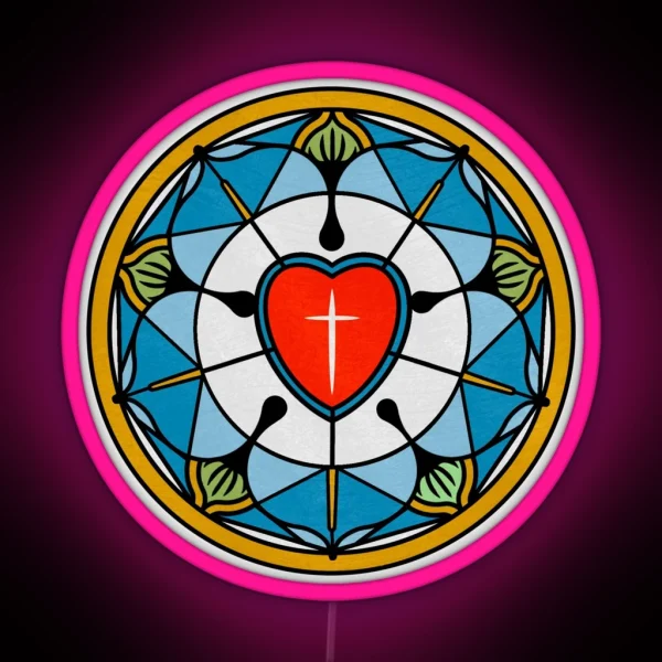 Luther S Rose RGB Neon Sign
