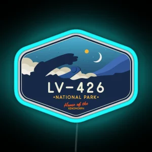 LV 426 National Park Led Home Of The Xenomorph RGB Neon Sign