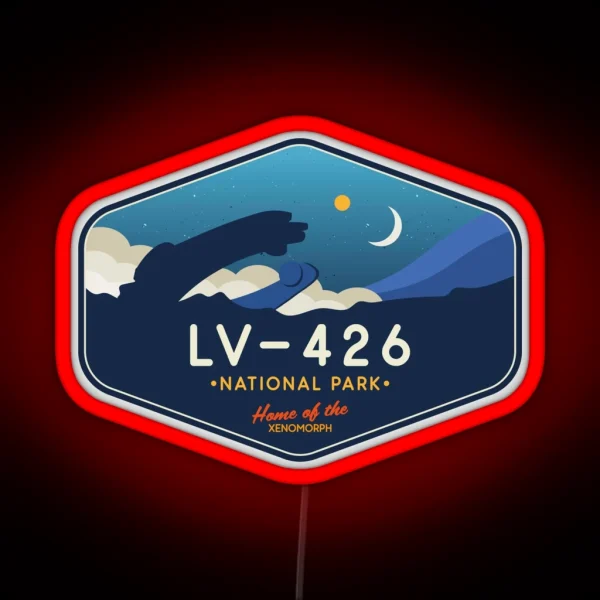 LV 426 National Park Led Home Of The Xenomorph RGB Neon Sign