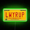 Neon License Plate Sign Inspired by Breaking Bad's Iconic Lawyer Style