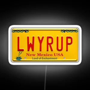 LWYRUP Better Call Saul Goodman Breaking Bad License Plate RGB Neon Sign