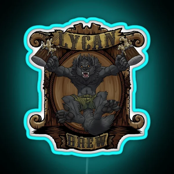 Lycan Brew RGB Neon Sign