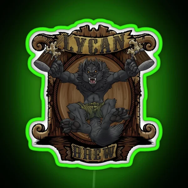 Lycan Brew RGB Neon Sign