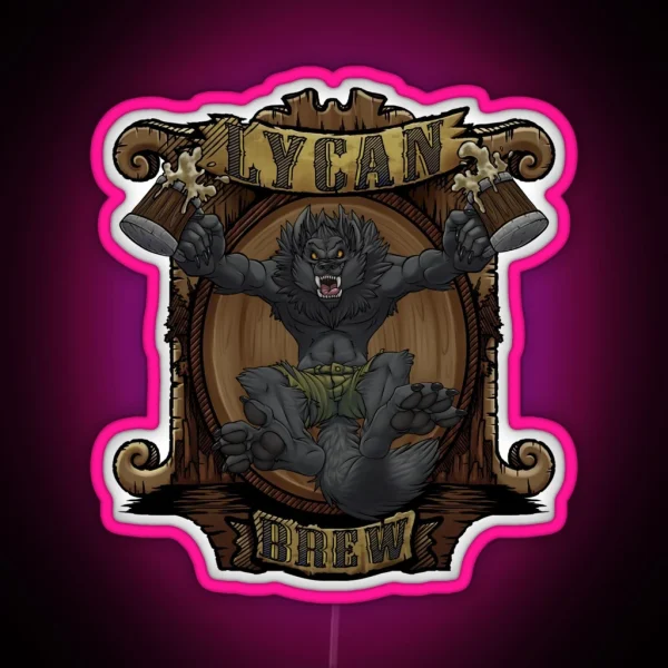 Lycan Brew RGB Neon Sign