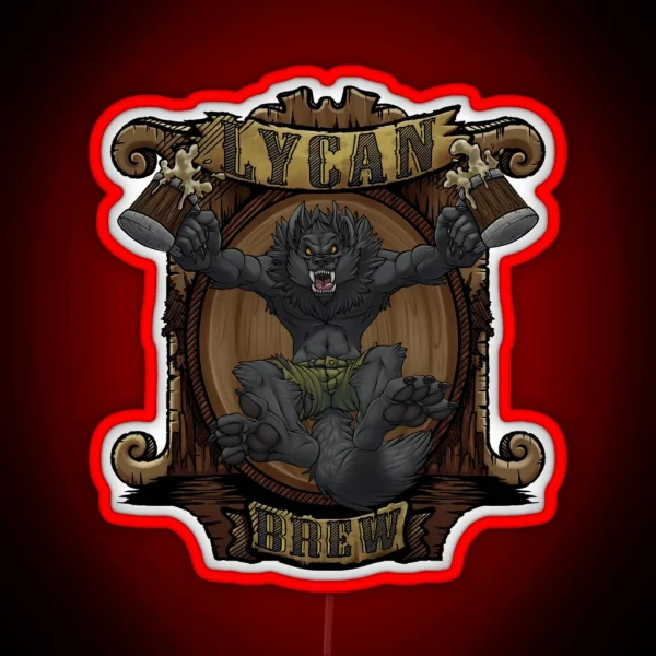 Lycan Brew RGB Neon Sign