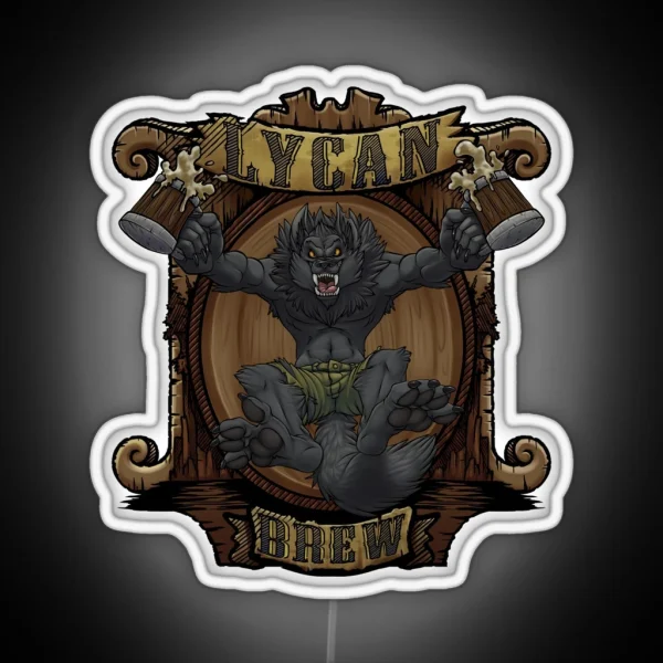 Lycan Brew RGB Neon Sign