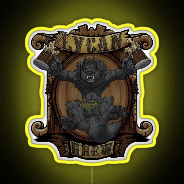 Lycan Brew RGB Neon Sign