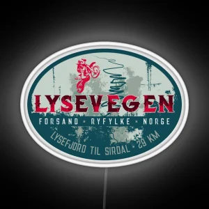 Lysevegen Norway Motorcycle Led Led RGB Neon Sign