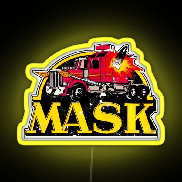 M A S K 80 S Toys RGB Neon Sign