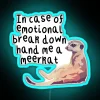 Meerkat lovers home decor rgb neon wall art sign