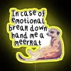 Brighten up your space with customizable colorful led meerkat sign