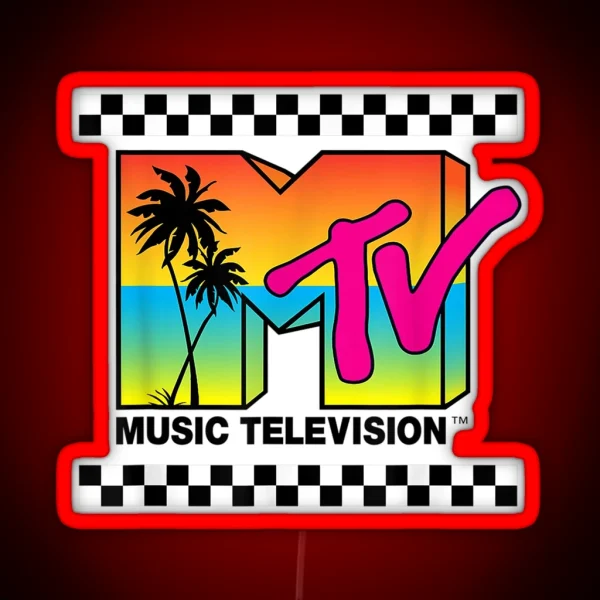 M T V Logo RGB Neon Sign