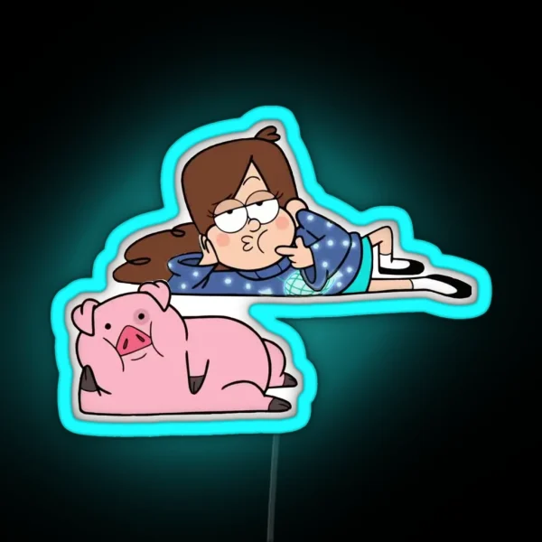 Mabel And Waddles RGB Neon Sign