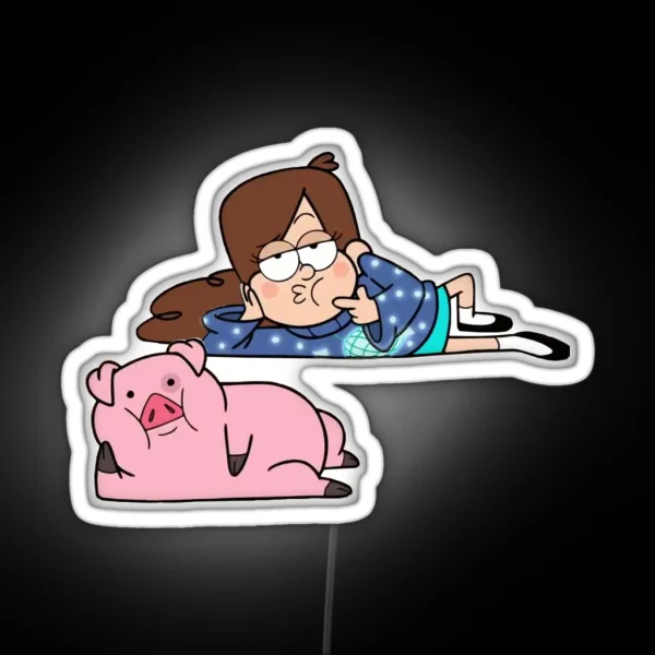 Mabel And Waddles RGB Neon Sign