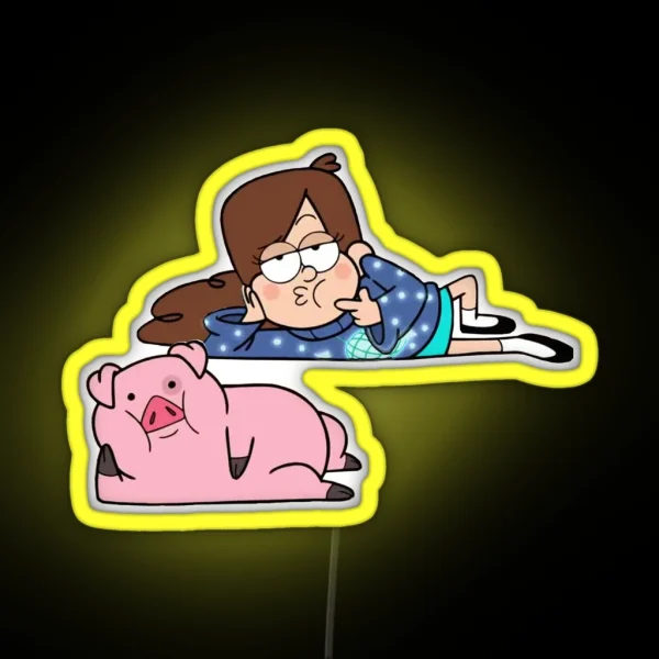 Mabel And Waddles RGB Neon Sign