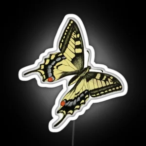 Machaon Eastern Tiger Swallowtail RGB Neon Sign