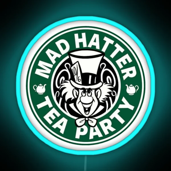 Mad Hatter Tea Party RGB Neon Sign
