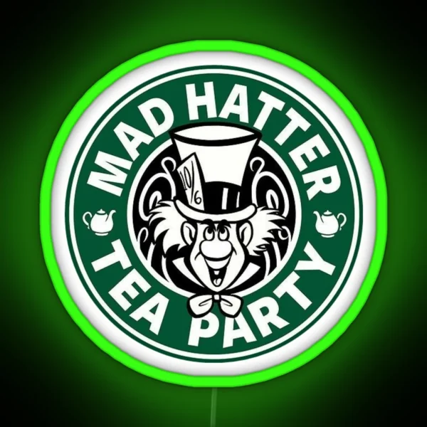Mad Hatter Tea Party RGB Neon Sign