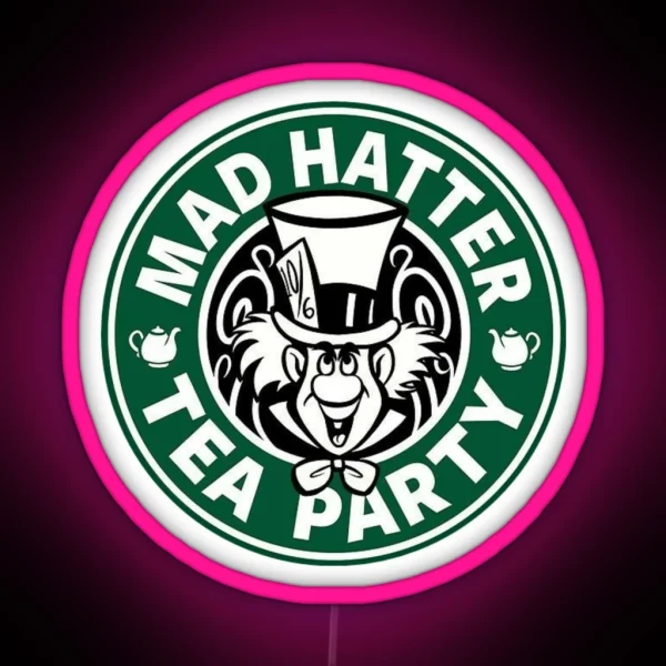 Mad Hatter Tea Party RGB Neon Sign