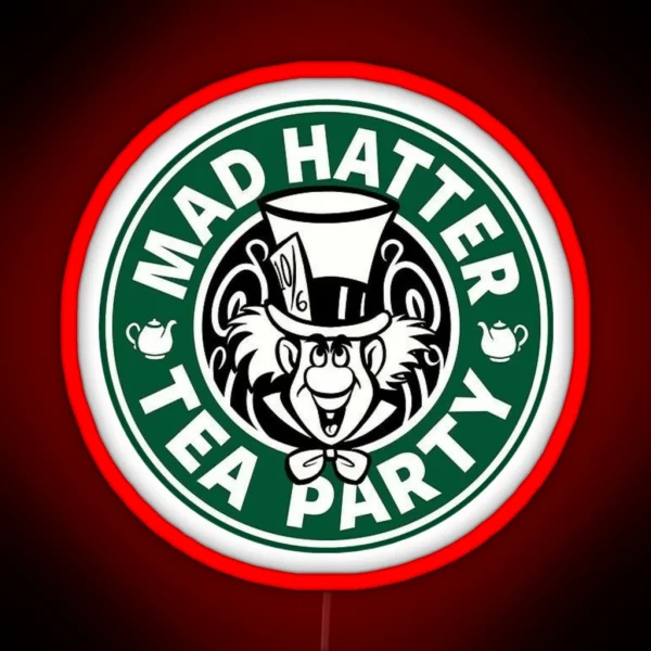 Mad Hatter Tea Party RGB Neon Sign
