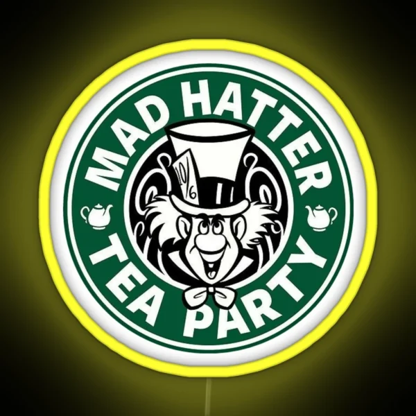 Mad Hatter Tea Party RGB Neon Sign