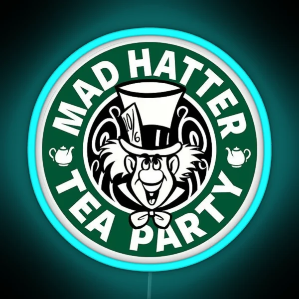 Mad Hatter Tea Party RGB Neon Sign