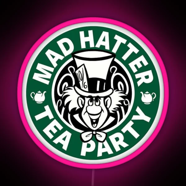 Mad Hatter Tea Party RGB Neon Sign