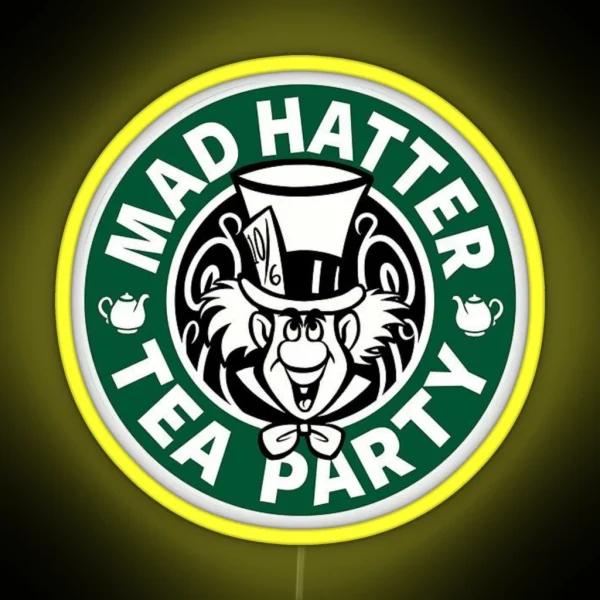 Mad Hatter Tea Party RGB Neon Sign