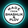 Neon Sign with vibrant colors of Uzbek Shashlik and Plov design
