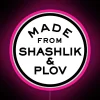 Vibrant Handmade RGB Neon Sign with Shashlik and Plov Design
