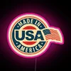 Vibrant Full Color American Made RGB Neon Sign Displays Artwork