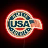 Made in America American Pride Neon Sign with Colorful RGB Lighting