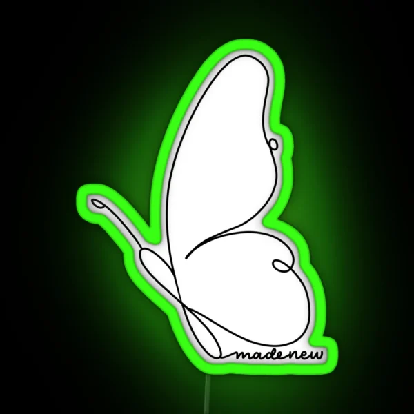 Made New Butterfly RGB Neon Sign