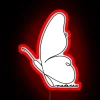 Vibrant LED butterfly neon light wall decor for modern spaces