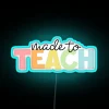 RGB Neon Wall Sign Art Made for Educational Purposes Only