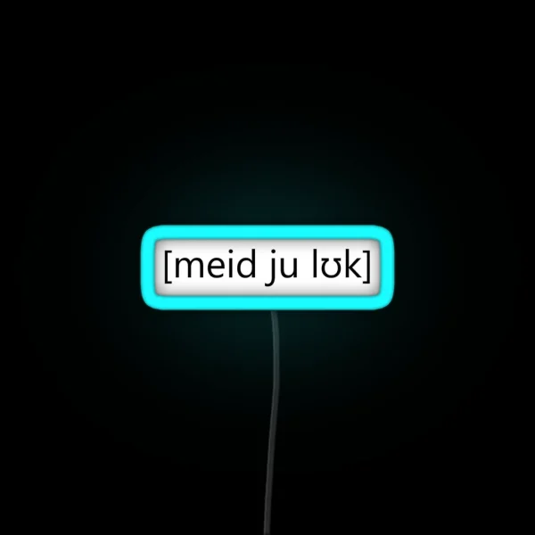Made You Look RGB Neon Sign