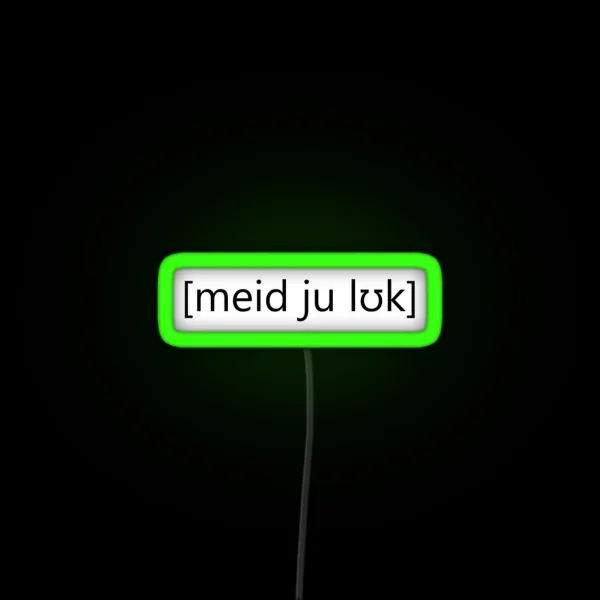 Made You Look RGB Neon Sign