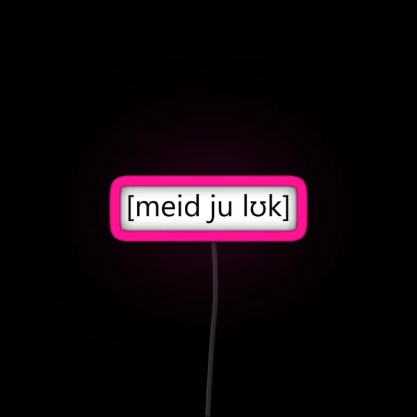Made You Look RGB Neon Sign
