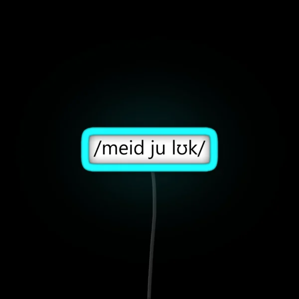 Made You Look RGB Neon Sign