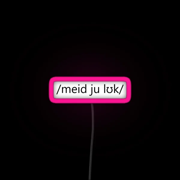Made You Look RGB Neon Sign