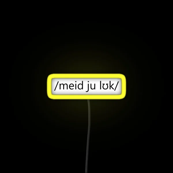 Made You Look RGB Neon Sign