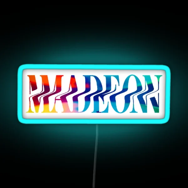 Madeon Logo Rainbow RGB Neon Sign